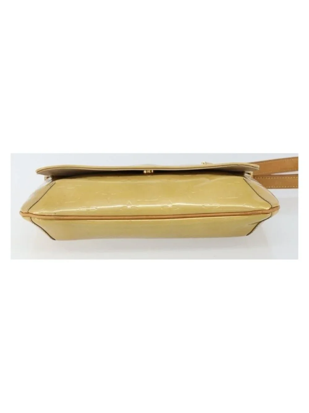 Authentic LOUIS VUITTON Monogram Vernis Thompson Street Bag Beige M91301 LV